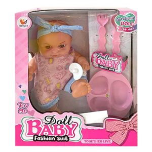 Μωρό με Ήχους & Αξεσουάρ Φαγητού 28x22x10,5cm ToyMarkt 98271